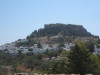 Lindos village with the Acropolis